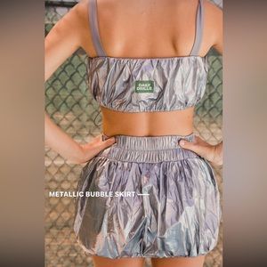 Daily drills metallic bubble set. Bra and Skirt included. Size small.